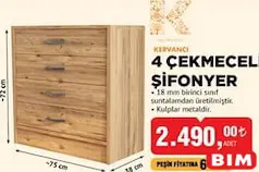KERVANCI 4 ÇEKMECELİ ŞİFONYER KERVANCI 4 ÇEKMECELİ ŞİFONYER